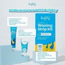 Brighty Post Shaving & Waxing Gel + Glowing Underarm Cream + Waxing Strip Kit Waxing pencukur bulu kemaluan sugar wax perontok bulu perontok bulu kemaluan pencukur bulu penghilang bulu pembersih bulu ketiak waxing bulu ketiak perontok bulu ketiak thumbnail 3