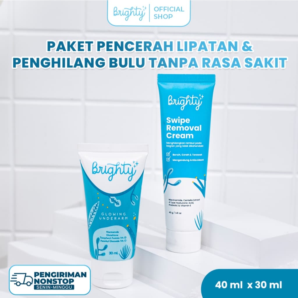Brighty Swipe Removal Cream X Glowing Underarm Cream