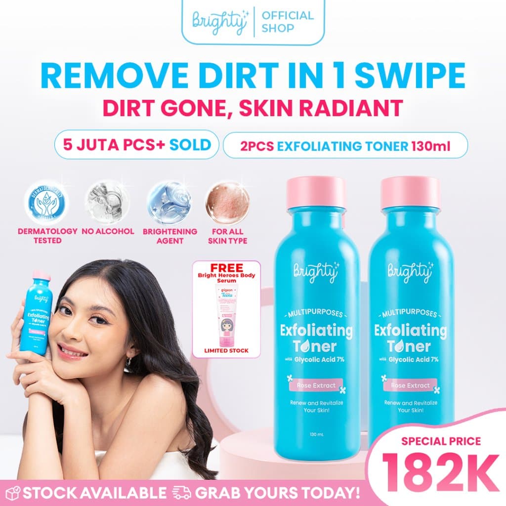 [Exclusive Bundle 2 Pcs] Brighty Multipurpose Exfoliating Toner