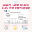 [180ml] Brighty Glow It Up Body Serum X Brighty Multipurpose Exfoliating Toner Penghilang Noda Hitam Pencerah Kulit Melembabkan Kulit Memperkuat Skin Barier Body Serum Mencerahkan Menyamarkan Noda Hitam Penghilang Mengangkat Kulit Mati thumbnail 4