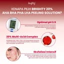 Brighty 20% AHA BHA PHA LHA Peeling Solution Pencerah Kulit Exfoliasi Peeling Serum Pembersih Komedo Serum Komedo Serum Pencerah Serum Pemutih Serum Bekas Jerawat Serum Acne Pelembab Wajah Essence Pencerah Scrub Exfoliasi Sudah BPOM Halal Chemical Peeling thumbnail 4