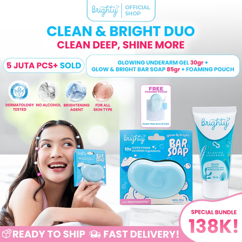 Brighty Glow & Bright Bar Soap X Glowing Underarm Cream