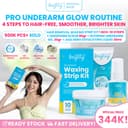 Brighty Hair Removal Waxing Strip Kit X Glowing Underarm Cream X Glowing Underarm Scrub X AHA Hero Exfoliating Liquid thumbnail 1