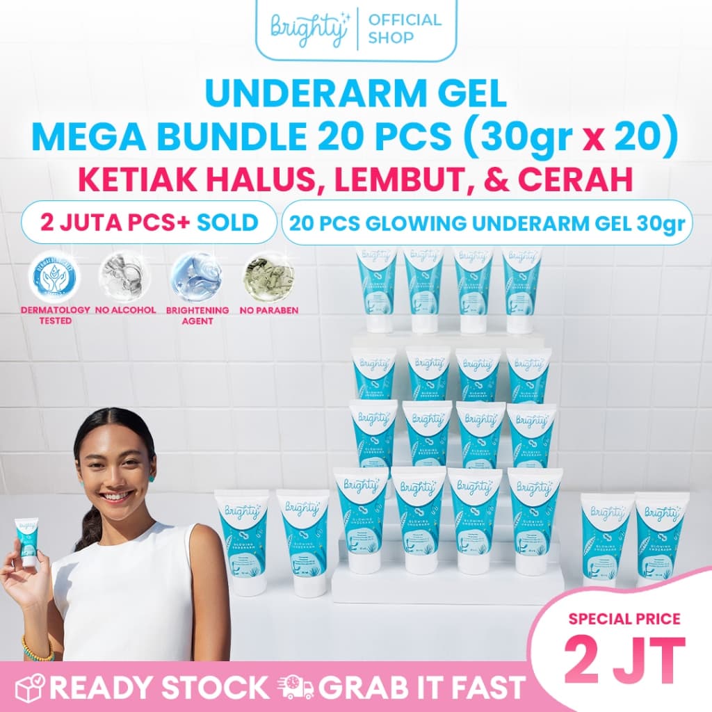 [Paket 20pcs] Brighty Glowing Underarm Cream