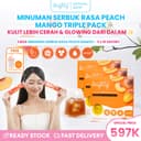 [3 Box] Brighty Asta-Drink Minuman Serbuk Rasa Peach Mango thumbnail 1