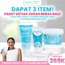 Brighty Glowing Underarm Cream X Glowing Underarm Scrub X Good Body Odor thumbnail 1
