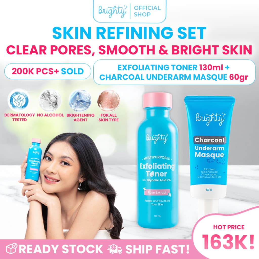 Brighty Charcoal Underarm Masque X Multipurpose Exfoliating Toner