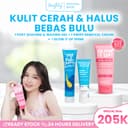 Brighty Swipe Removal Cream X Glow It Up Body Serum 100ml X Post Shaving & Waxing Gel thumbnail 1