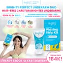 Brighty Hair Removal Waxing Strip Kit X Glowing Underarm Cream thumbnail 1