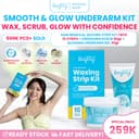 BRIGHTY HAIR REMOVAL WAXING STRIP KIT X GLOWING UNDERARM X UNDERARM SCRUB thumbnail 1