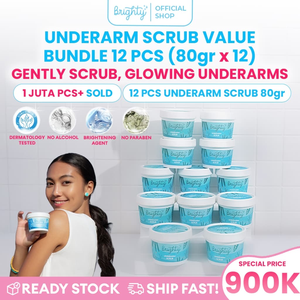 [Scrub Package] Brighty Glowing Underarm Scrub 12 Pcs