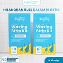 Brighty 2 Pcs Hair Removal Waxing Strip Kit thumbnail 2