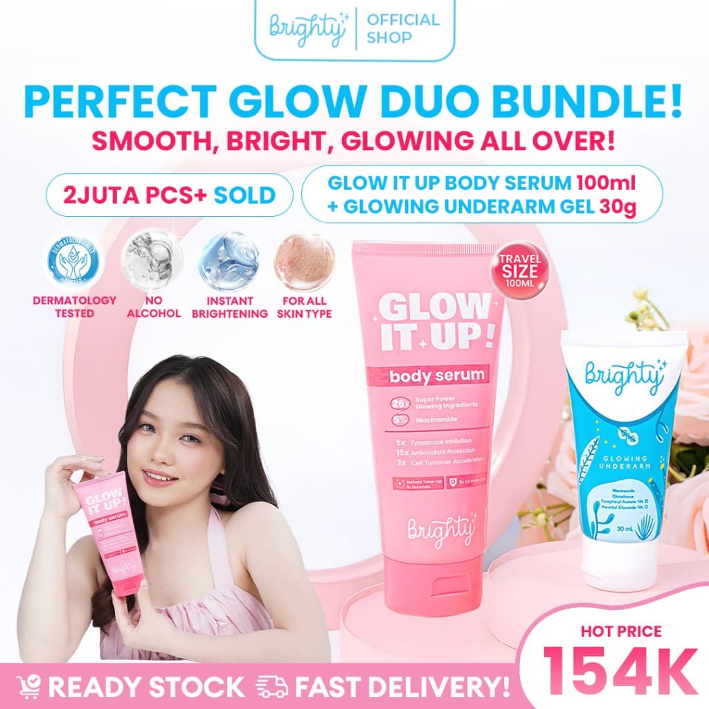 [100ml] Brighty Glow It Up Body Serum X Brighty Glowing Underarm Cream
