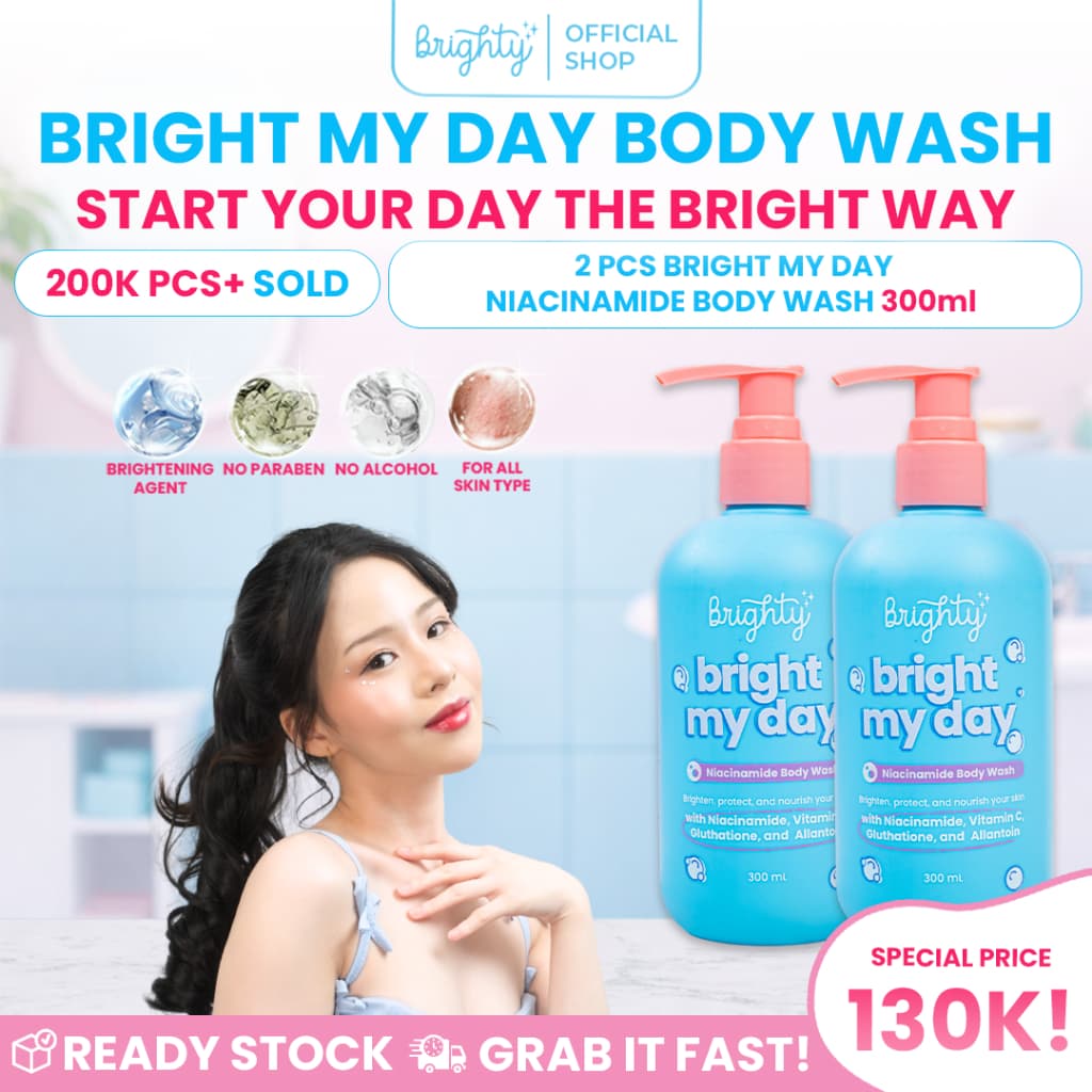 2 Pcs Brighty Bright My Day Niacinamide Body Wash 300 ML