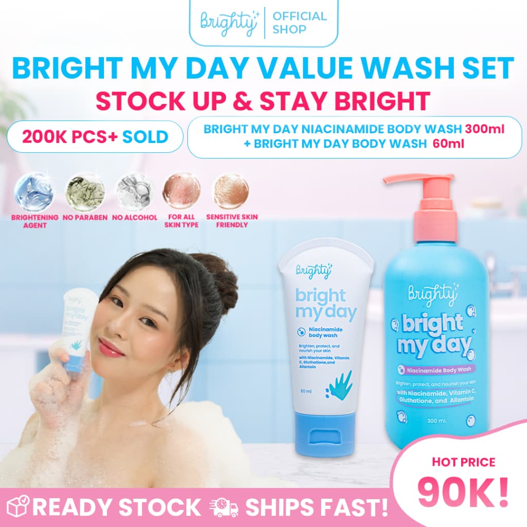 Brighty Bright My Day Niacinamide Body Wash 300 ML + Bright My Day Niacinamide Body Wash 60 ML