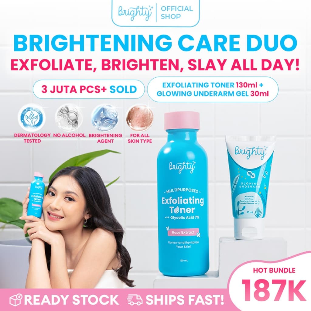 Brighty Multipurpose Exfoliating Toner X Glowing Underarm Cream