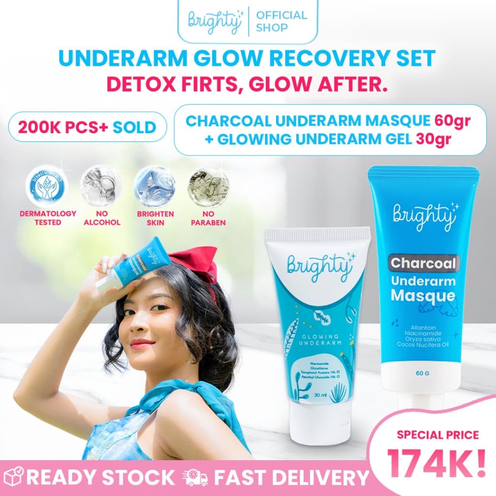 Brighty Charcoal Underarm Masque X Glowing Underarm Cream