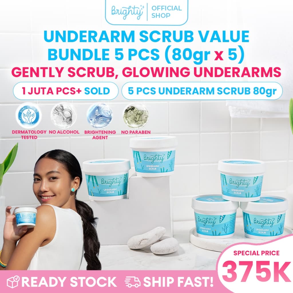 [Scrub Package] Brighty Glowing Underarm Scrub 5 Pcs