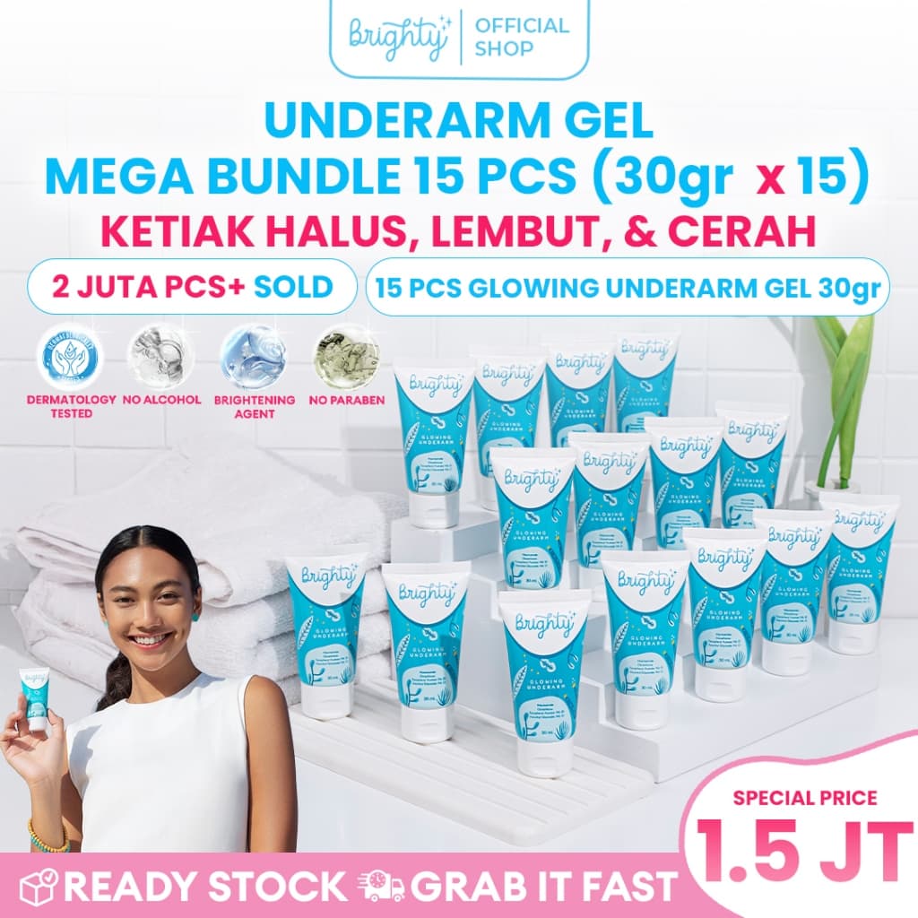 [Paket 15pcs] Brighty Glowing Underarm Cream