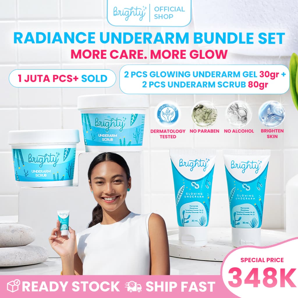 [Glowing Package] Brighty Glowing Underarm Cream 2 Pcs + Brighty Glowing Underarm Scrub 2 Pcs