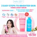 [180ml] Brighty Glow It Up Body Serum X Brighty Multipurpose Exfoliating Toner Penghilang Noda Hitam Pencerah Kulit Melembabkan Kulit Memperkuat Skin Barier Body Serum Mencerahkan Menyamarkan Noda Hitam Penghilang Mengangkat Kulit Mati thumbnail 1