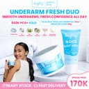 Brighty Good Body Odor X Glowing Underarm Scrub Perspirant Penghilang Bau Ketiak Deodoran Tahan Seharian Deodoran Tahan Bau Ketiak Eksfoliasi Kulit Mengurangi Kerutan Dan Garis Halus Scrub Tubuh  Ampuh Tahan Lama Wangi Seharian thumbnail 1