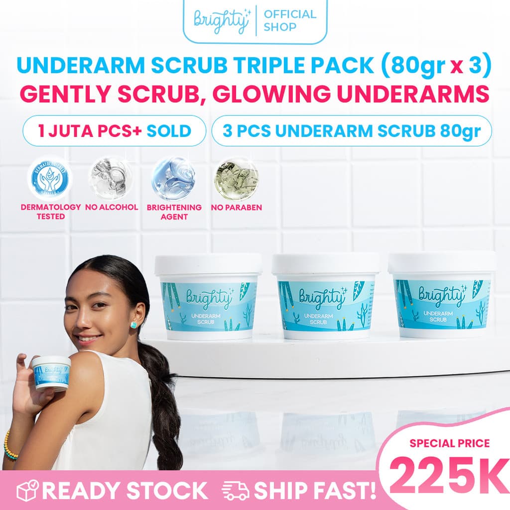 [Scrub Package] Brighty Glowing Underarm Scrub 3 Pcs