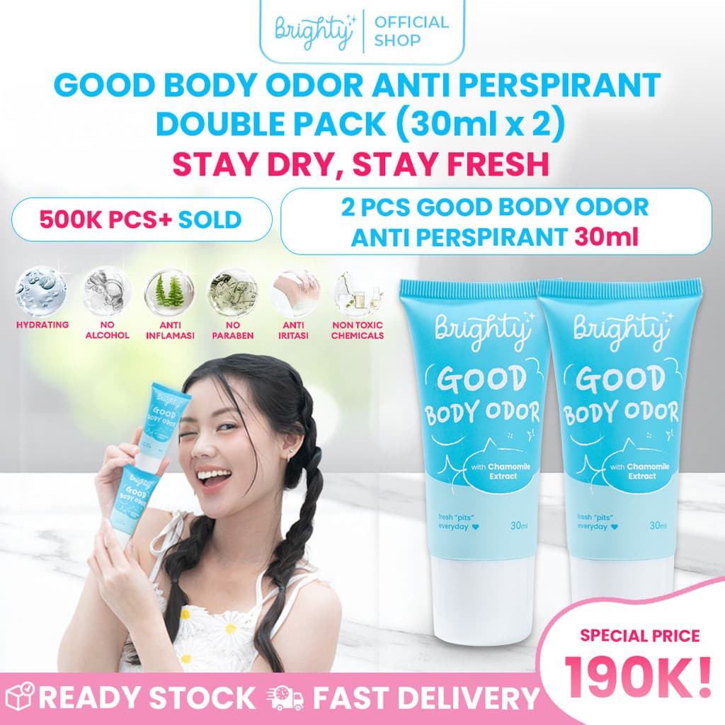 (Bundle 2 Pcs) Brighty Good Body Odor Anti Perspirant