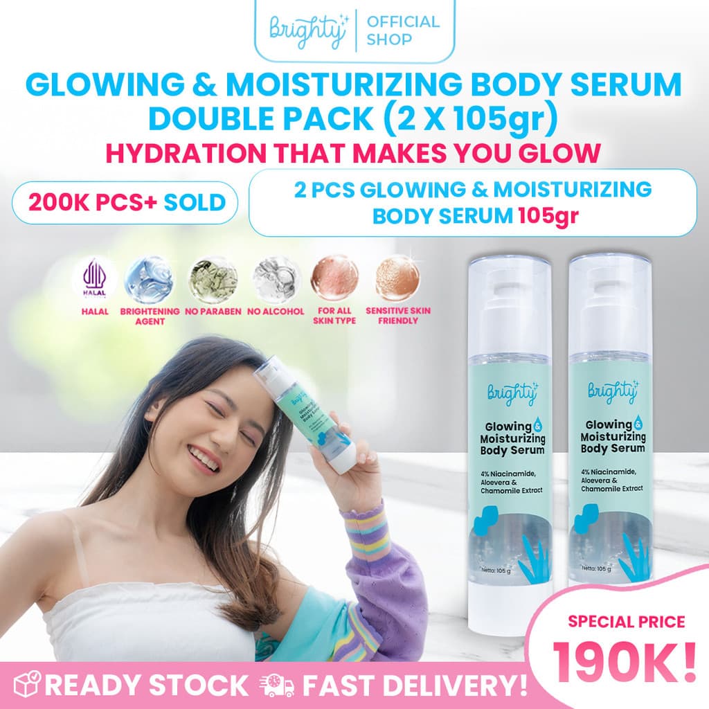 (Bundle 2 Pcs) Brighty Glowing & Moisturizing Body Serum