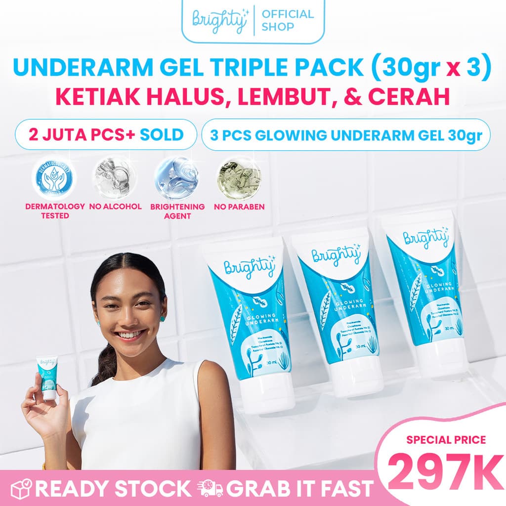 [glowing Package] Brighty Glowing Underarm Cream 3 Pcs
