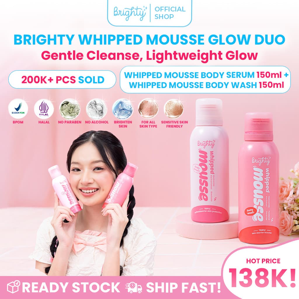 Brighty Whipped Mousse Body Wash & Body Serum