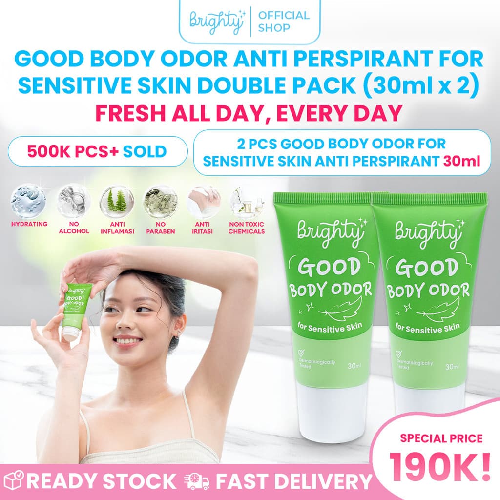 (Bundle 2 Pcs) Brighty Good Body Odor Anti Perspirant For Sensitive Skin