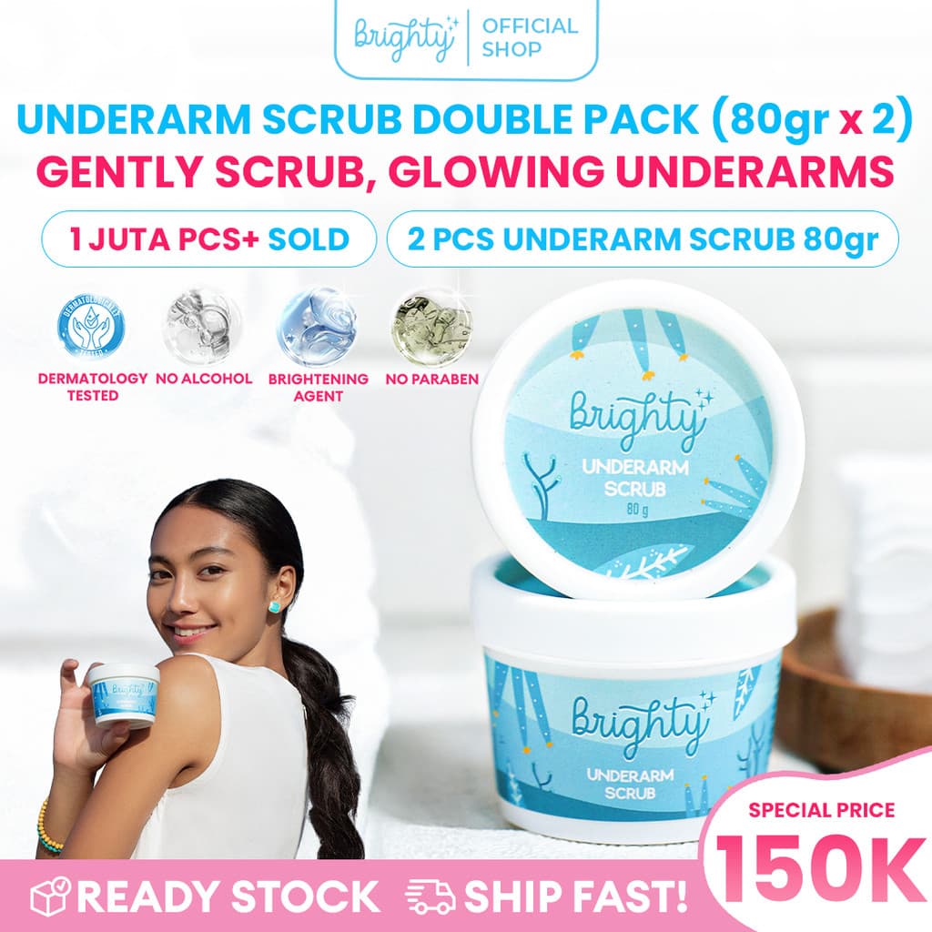 [Scrub Package] Brighty Glowing Underarm Scrub 2 Pcs