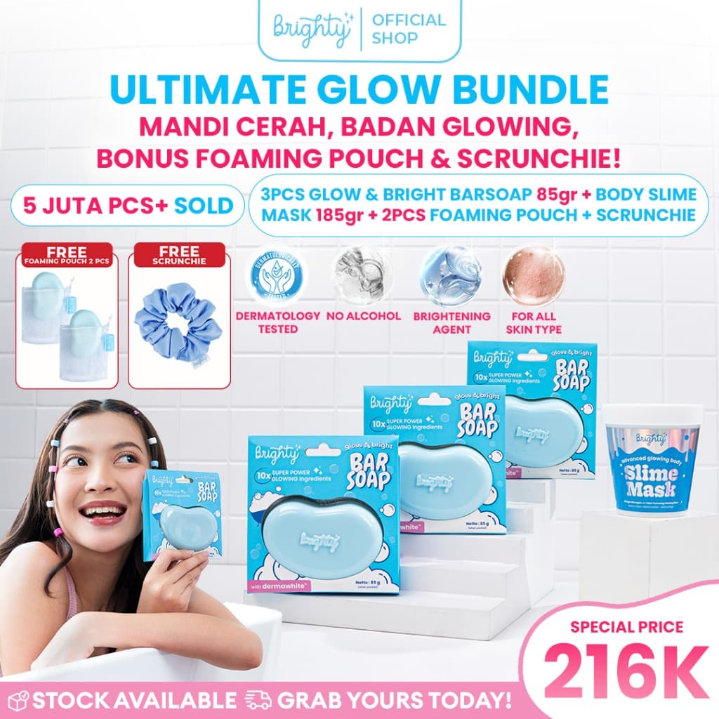 Bighty Glow & Bright Bar Soap X Advanced Glowing Body Slime Mask