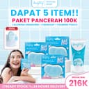 [PAKET PENCERAH] 3 Pcs Bighty Glow & Bright Bar Soap X 1 Pcs Glowing Underarm Body Soap Glowing thumbnail 1